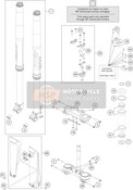 JAMBE DE SUSPENSION AVANT/ TRIPLER AGRAFE