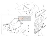 2B006994, Passenger Saddle Cover, Piaggio, 1