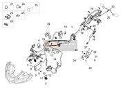 2D000627, Tail Light Wire Harness, Piaggio, 1