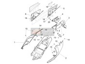 2B006976000Q4, Heckteil R., Weiãy, Piaggio, 0