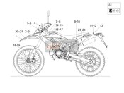 2H002215, Dec. Aprilia Racing Parafango Anteriore, Piaggio, 0