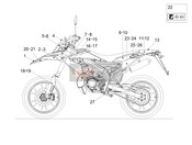 2B004953, Pressure Tyre Label, Piaggio, 1
