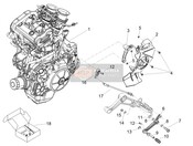 2B011144, Gearshift Control Lever, Piaggio, 0