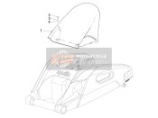 890969, Rear Mudguard. Carb., Piaggio, 1