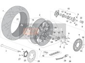 896756, Ruota Post 6.00X17" Nera Con Cuscin, Piaggio, 1