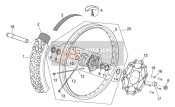 855586, Front Wheel 1.6X21", Piaggio, 0