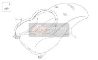 AP8148796, Rear Fairing. Chips Blue, Piaggio, 0