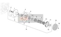 4795526, Complete Fixed Secondary Pulley, Piaggio, 1