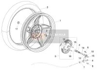 1C000306, Rear Wheel 2.15"X16", Piaggio, 0