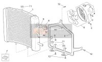 AP8134485, Waterkoeler Ondersteuning, Piaggio, 0