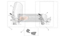 AP8791081, Handguards. Pair, Piaggio, 1