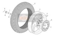 AP8128051, Rear Wheel. Grey, Piaggio, 0