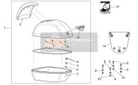 672409, Top Box Plate, Piaggio, 0