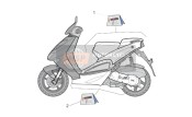 AP8167064, Rear Body Decal Set, Piaggio, 0