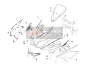 67448260XN2, Right Side Shield, Piaggio, 0