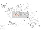 2H001758000XN2, Vord. Verkleidung, Schwa, Piaggio, 0