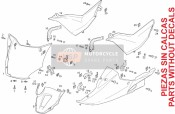 866012, Fairing Fixing Plate, Piaggio, 2