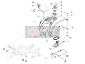 2B000147000XN5, Brandstof Tank. Zwart, Piaggio, 0