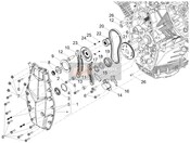 B017595, Hexagonal Nut, Piaggio, 0