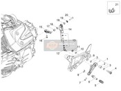 2B009991, Gear Rod With Screw, Piaggio, 0