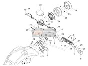 2B005954, Rear Upper Lamp Body Eu/usa, Piaggio, 1