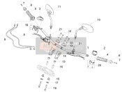 2D000163, M14000 Right Command Rear Shel, Piaggio, 2