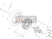 2B001058, Front Wheel, Piaggio, 0