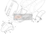 1B000042, Mudguard Crest, Piaggio, 0