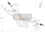 651034, Linkerhandgreep Met Achterremhendel, Piaggio, 0