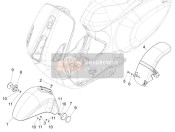 1B00664600090, Front Mudguard, Piaggio, 0