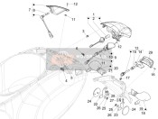 673610000C, Coperchietto Per Traspar. Illum. Targa, Piaggio, 2