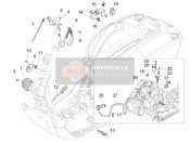 680037, Bracket For Engine Connections, Piaggio, 1