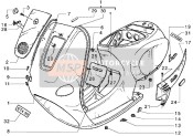 656220, "Vespa" Lateral Label, Piaggio, 2