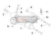 1C000029R, Complete Swinging Arm On Frame Side, Piaggio, 0