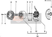 830293, Volano Magnete Complet, Piaggio, 2