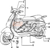 582908, Throttle Transmiss., Piaggio, 0