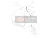 651072, Transmission Compteur, Piaggio, 1