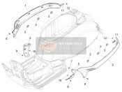 623575, Fairing Fixing Plate, Piaggio, 1