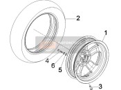 667575, Roue 12" X 3.00, Piaggio, 3