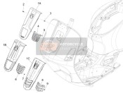 1B000954, Steering Cover Grille, Piaggio, 1