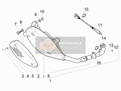 1A018760, Exhaust Pipe With Ip, Piaggio, 1