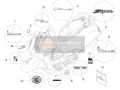 1B001417, Adhesive Dataplate ABS-ASR, Piaggio, 2