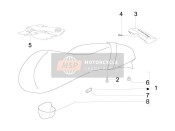 623336, Saddle Rear Cover, Piaggio, 2