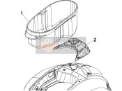 Alloggiamento del casco - Sotto la sella