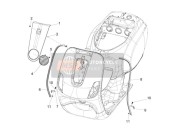 65596400BR, Painted Steering Cover, Piaggio, 0