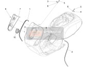 67504000NL, Painted Steering Cover, Piaggio, 0