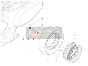 668617, (Michelin) Rear Tyre 120/70-10", Piaggio, 1