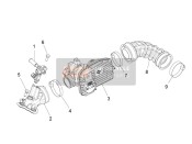 Cuerpo del acelerador - Inyector - Tubería de unión