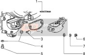 B013738, Transmission CRANKCASE-SUPPORT Gasket, Piaggio, 1