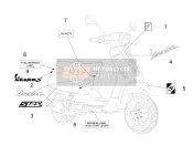 656978, "S125IE" Label, Piaggio, 0